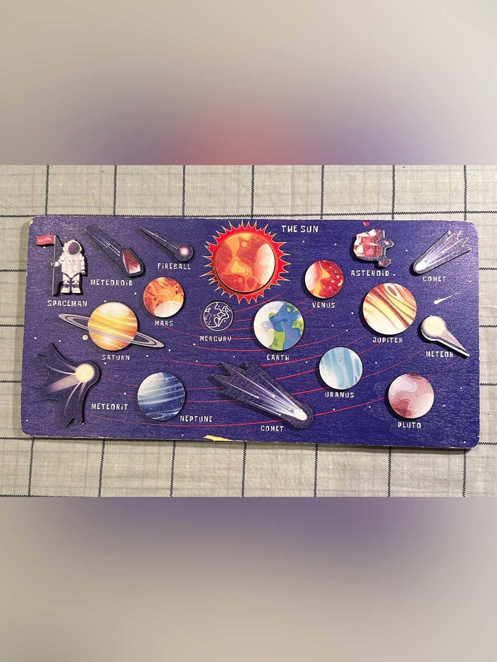 Wooden planets puzzle • kids • toy